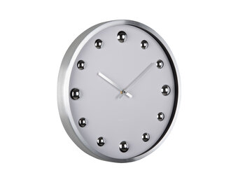 Karlsson - Wandklok Shiny Dots - Wit- Ø35,5cm