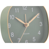 Karlsson - Wekker Travel Vierkant - Jungle groen