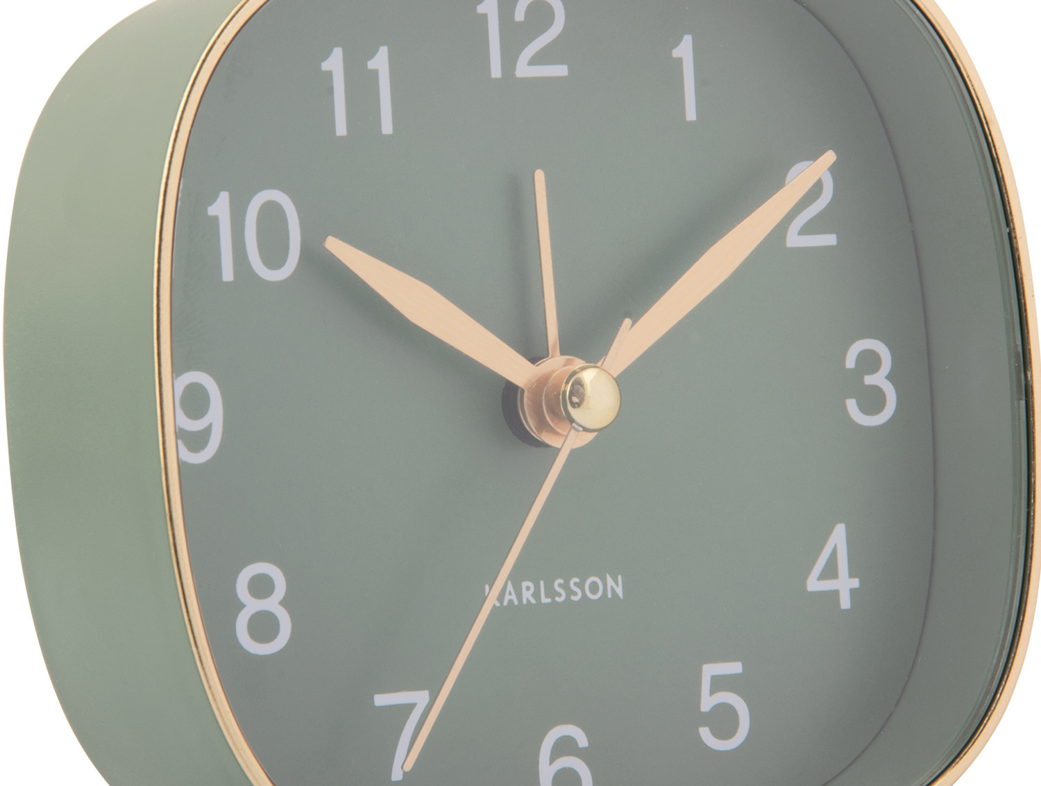 Karlsson - Wekker Travel Vierkant - Jungle groen