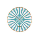 Karlsson - Wandklok Candy Swirl Dome - Turquoise blue & white- Ø40cm