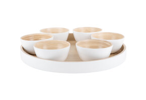 Present Time - Snack Dienblad Puro Rond - Wit