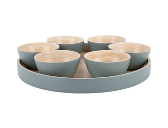 Present Time - Snack Dienblad Puro Rond - Jungle groen