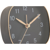 Karlsson - Wekker Travel Vierkant - Zwart