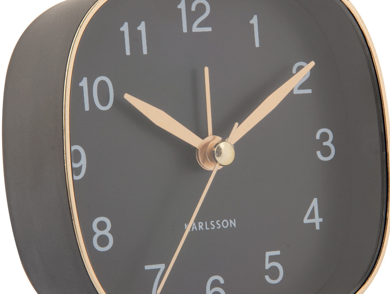 Karlsson - Wekker Travel Vierkant - Zwart