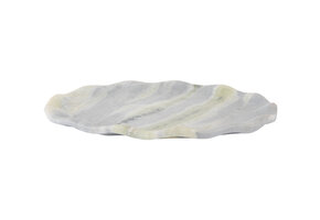 Present Time - Dienblad Waved Oval Medium - Himalayan green