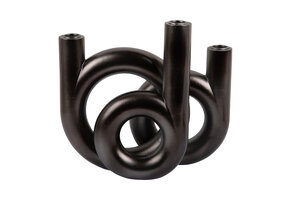 Present Time - Kandelaar Rings Medium - Metallic dark grey