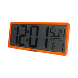 Karlsson - Wand/Tafelklok Retro LCD - Helderoranje