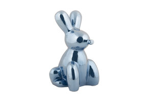 Present Time - Beeld Konijn Large - Dark blue plated