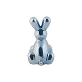 Present Time - Beeld Konijn Large - Dark blue plated