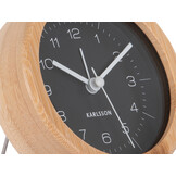 Karlsson - Wekker Neat Rond - Zwart