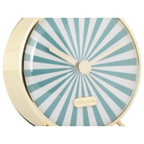 Karlsson - Wekker Candy Swirl - Turquoise blue & white