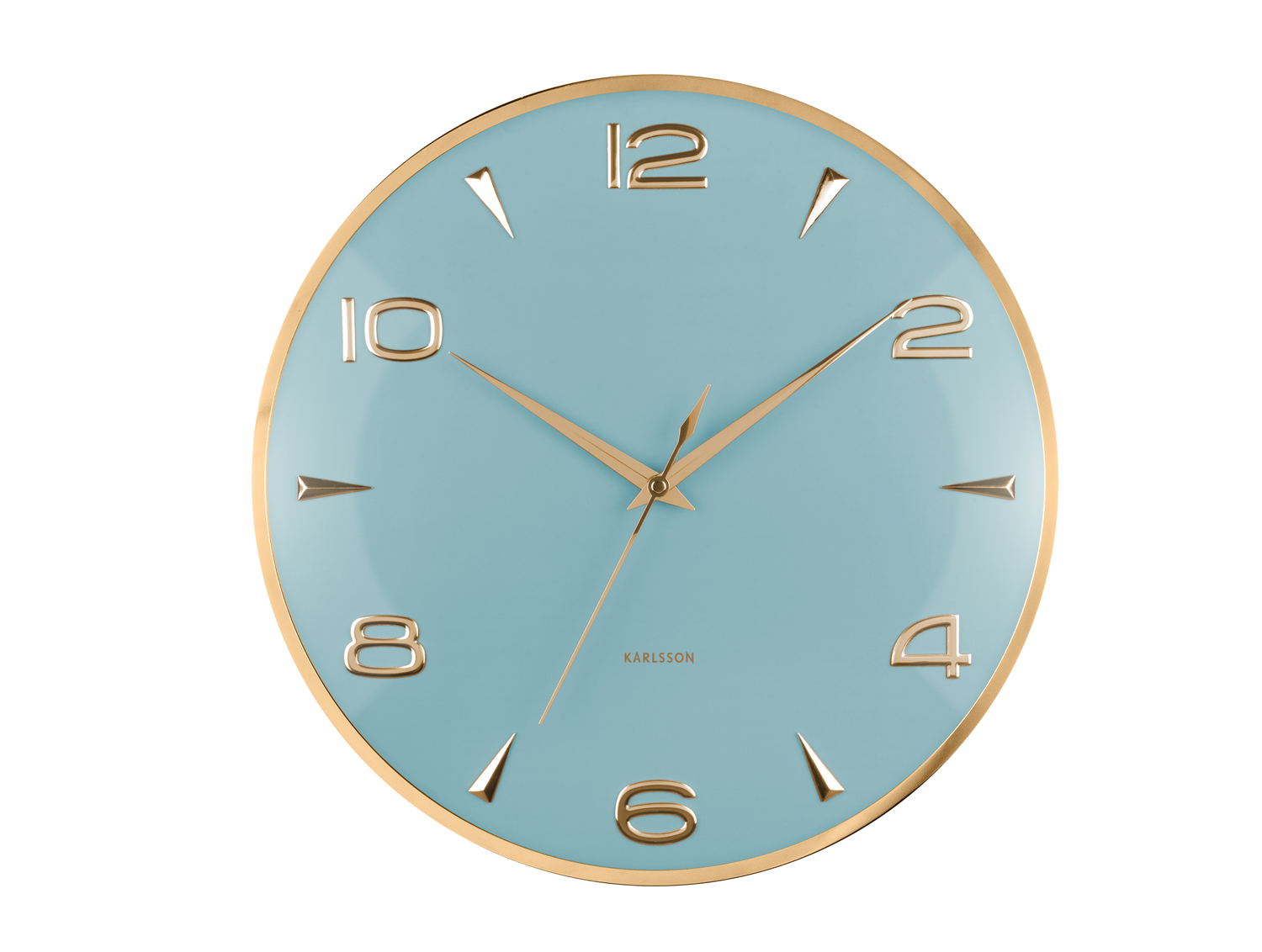 Karlsson - Wandklok Sienna Glow - Mistige blauw- Ø40,6cm