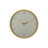 Karlsson - Wandklok Lined Numbers - Heldergeel- Ø40cm