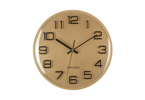 Karlsson - Wandklok 3D Numbers - Goud geschilderd- Ø30,5cm