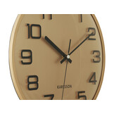 Karlsson - Wandklok 3D Numbers - Goud geschilderd- Ø30,5cm