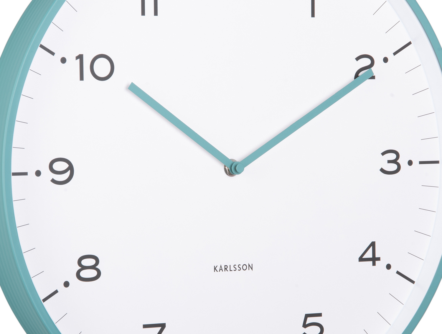 Karlsson - Wandklok Circus Rings - Turquoise blue- Ø40cm