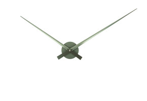 Karlsson - Wandklok Little Big Time Metallic - Metallic jungle green- Ø77,5cm
