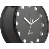 Karlsson - Wekker Glam Diamonds XL - Zwart