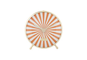 Karlsson - Wekker Candy Swirl - Bright orange & white