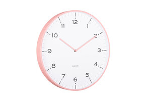 Karlsson - Wandklok Circus Rings - Flamingo pink- Ø40cm