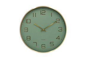 Karlsson - Wandklok Elegance Glow - Jungle groen- Ø40cm