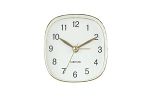 Karlsson - Wekker Travel Vierkant - Wit