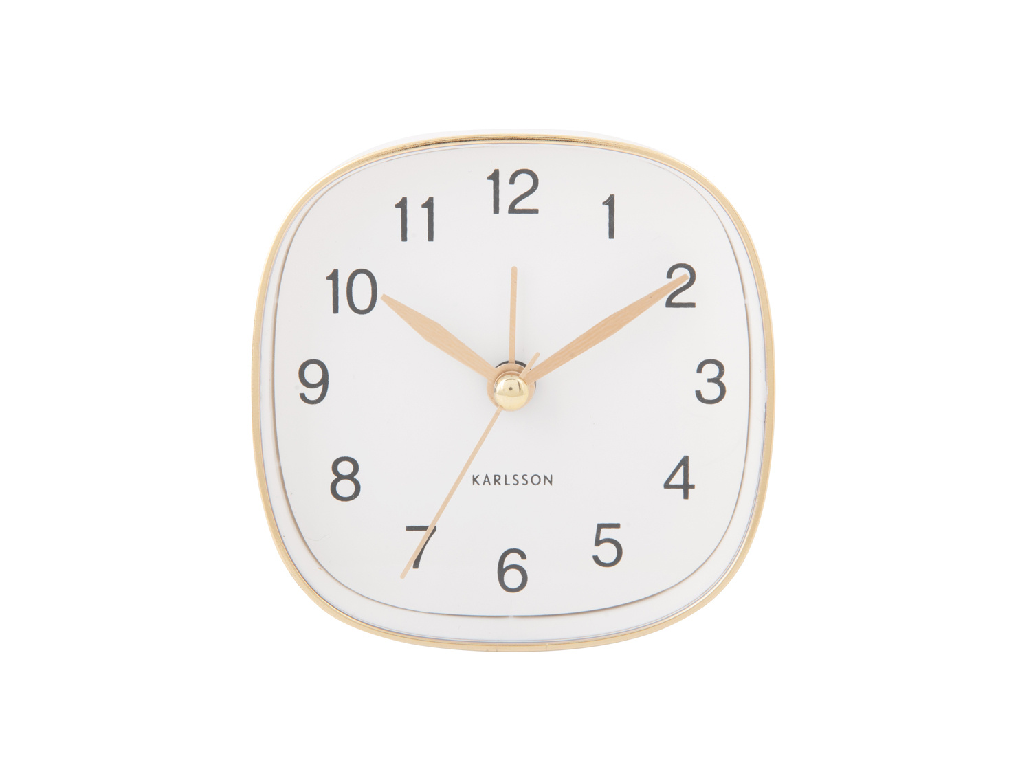 Karlsson - Wekker Travel Vierkant - Wit