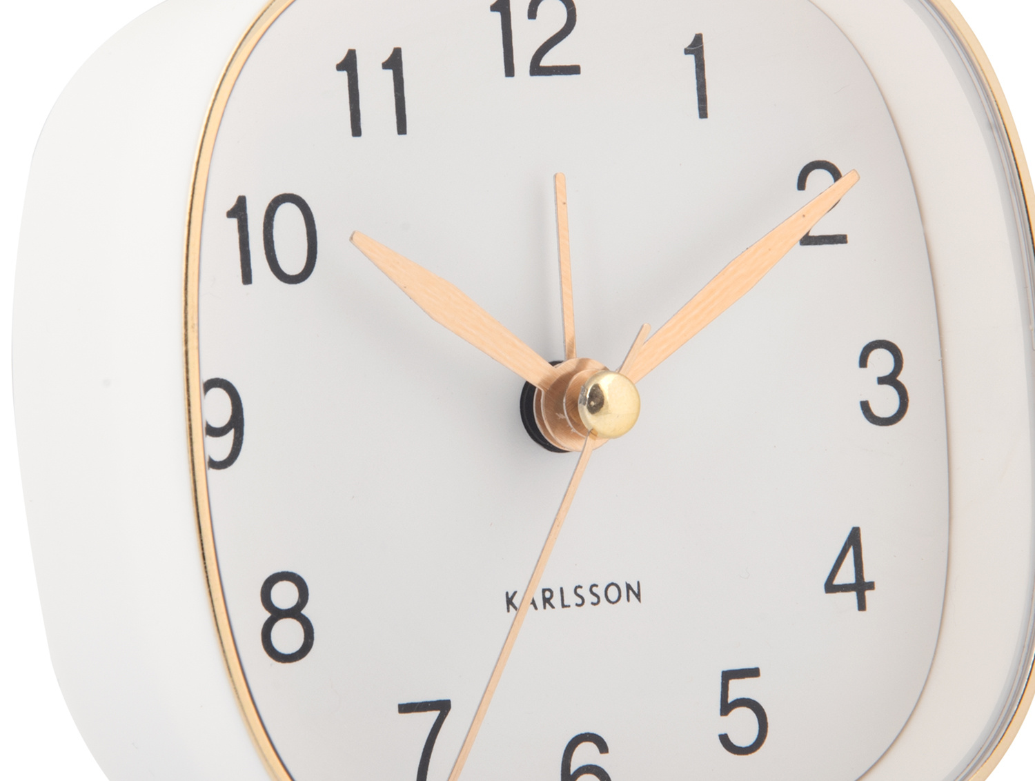 Karlsson - Wekker Travel Vierkant - Wit