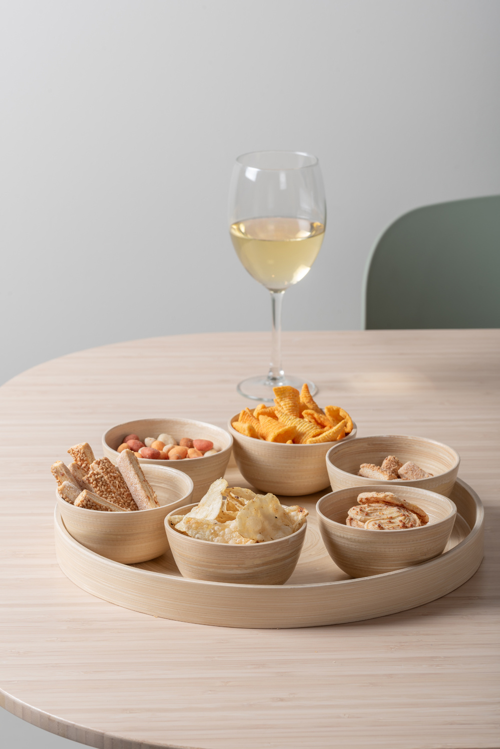 Present Time - Snack Dienblad Puro Rond - Naturel