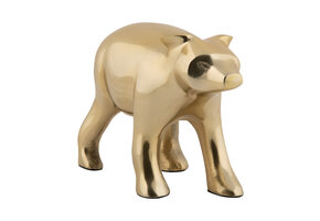 Present Time - Beeld Beer - Verguld