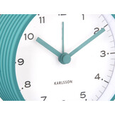 Karlsson - Wekker Circus Rings - Turquoise blue