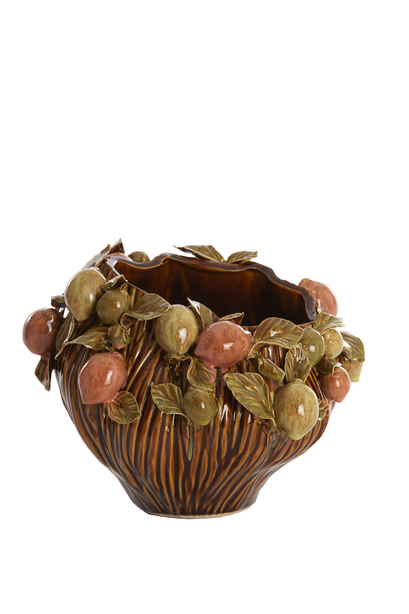 Light & Living - Vaas LEMONI - 26.5x24x20cm - Bruin