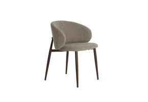 Light & Living - Eetkamerstoel ALUKO - 56x57x74cm - Bruin - Set van 2