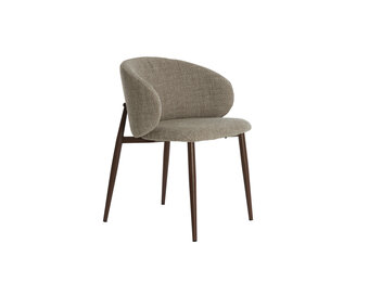 Light & Living - Eetkamerstoel ALUKO - 56x57x74cm - Bruin - Set van 2