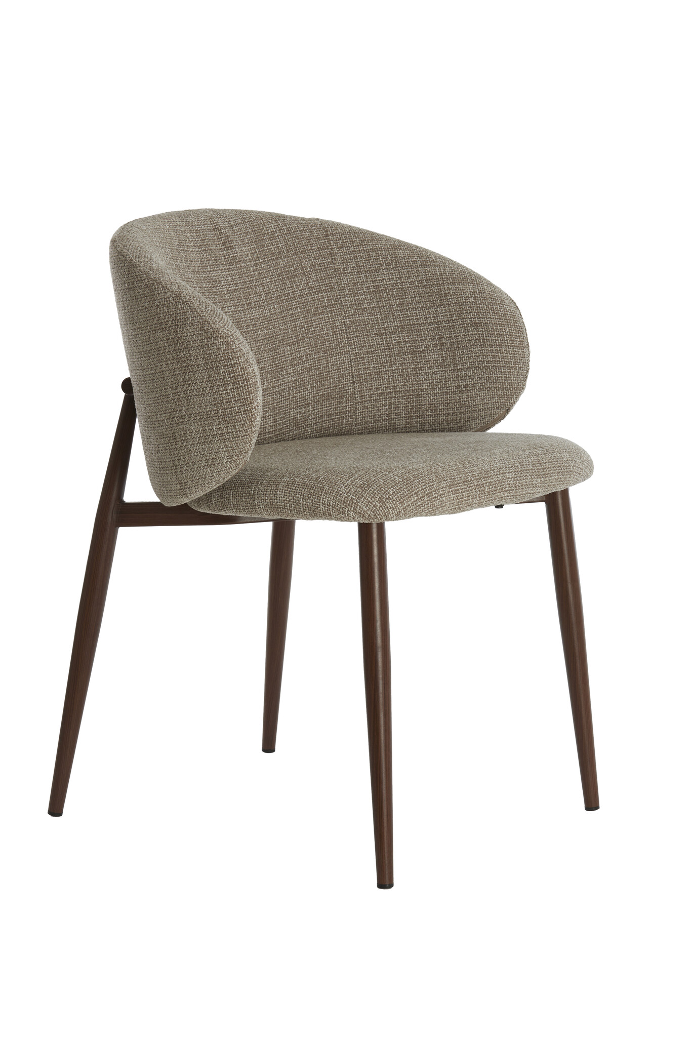 Light & Living - Eetkamerstoel ALUKO - 56x57x74cm - Bruin - Set van 2