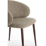 Light & Living - Eetkamerstoel ALUKO - 56x57x74cm - Bruin - Set van 2