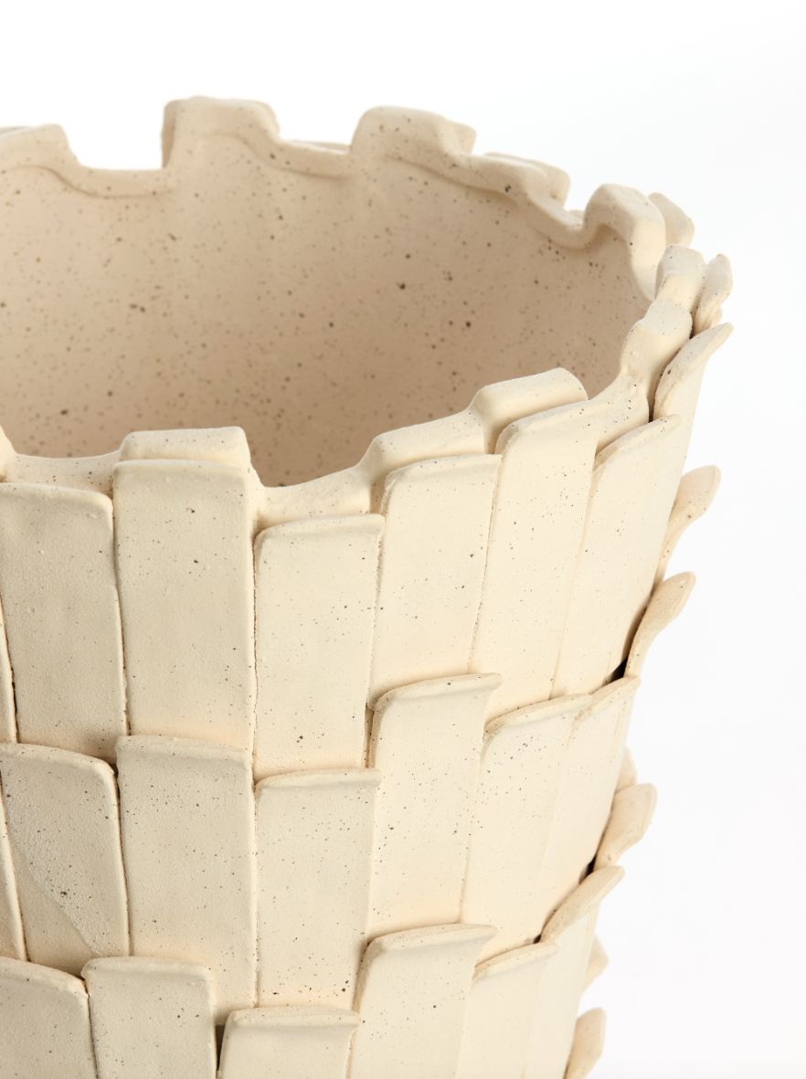 Light & Living - Vaas BANYA - 27.5x27x35cm - Wit