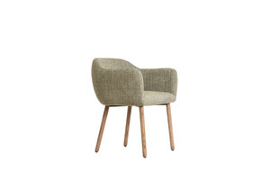 Light & Living - Eetkamerstoel BLAINE - 56x62.5x76.5cm - Groen - Set van 2