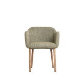 Light & Living - Eetkamerstoel BLAINE - 56x62.5x76.5cm - Groen - Set van 2