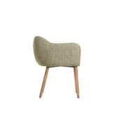 Light & Living - Eetkamerstoel BLAINE - 56x62.5x76.5cm - Groen - Set van 2