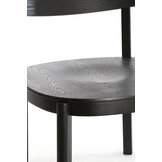 Light & Living - Stoel JABUGO - Ø59.5x77cm - Zwart