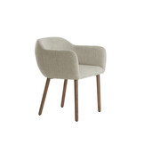 Light & Living - Eetkamerstoel BLAINE - 56x62.5x76.5cm - Wit - Set van 2