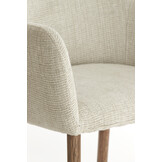 Light & Living - Eetkamerstoel BLAINE - 56x62.5x76.5cm - Wit - Set van 2