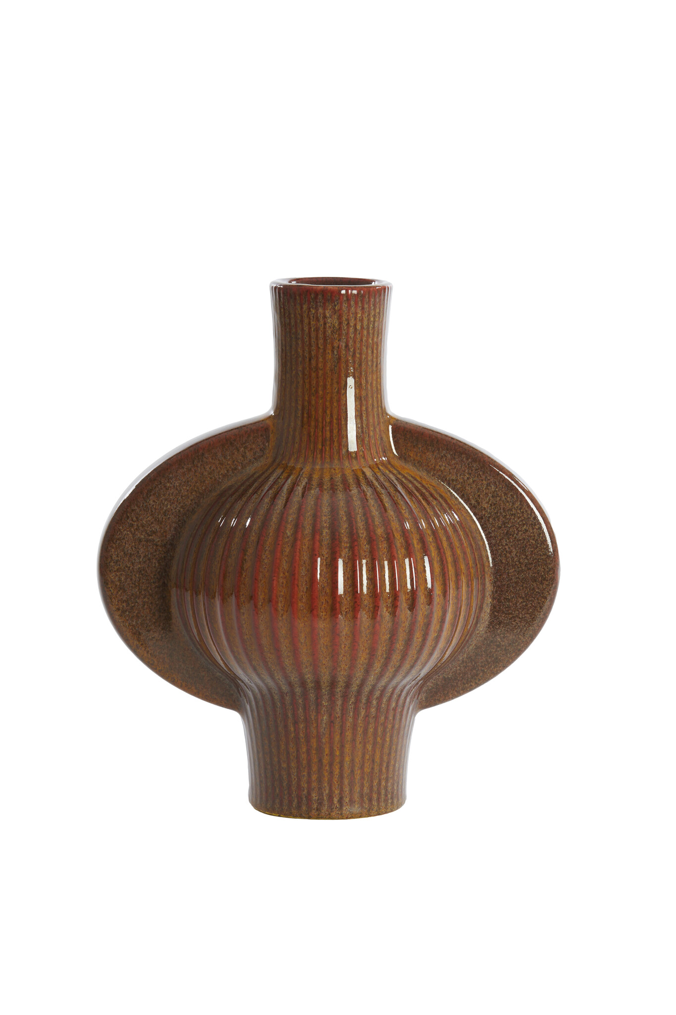 Light & Living - Vaas MELNIK - 27.5x18.5x31cm - Bruin