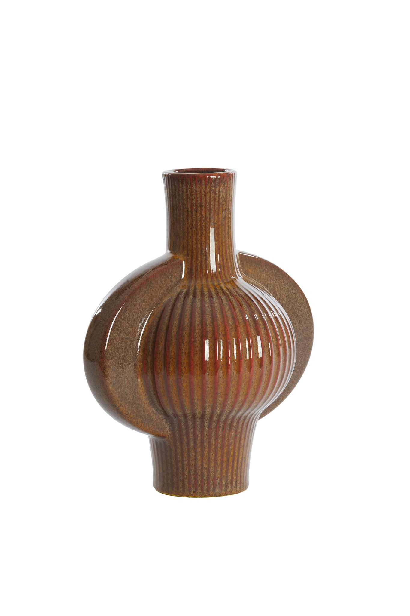 Light & Living - Vaas MELNIK - 27.5x18.5x31cm - Bruin