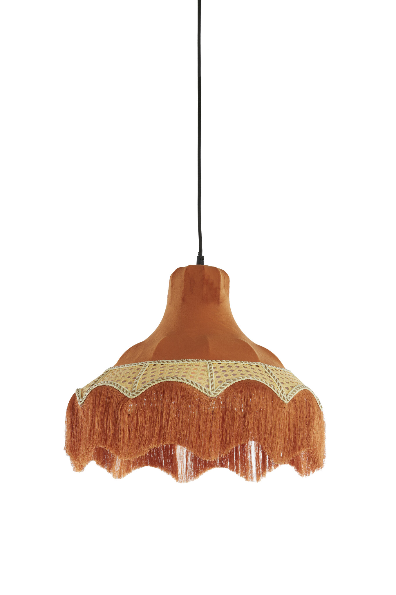 Light & Living - Hanglamp MIZIA - Ø40x35.5cm - Oranje