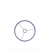 Light & Living - Lampenkap PARADOX - Ø30x21cm - Blauw