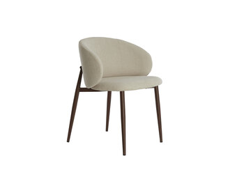 Light & Living - Eetkamerstoel ALUKO - 56x57x74cm - Wit - Set van 2