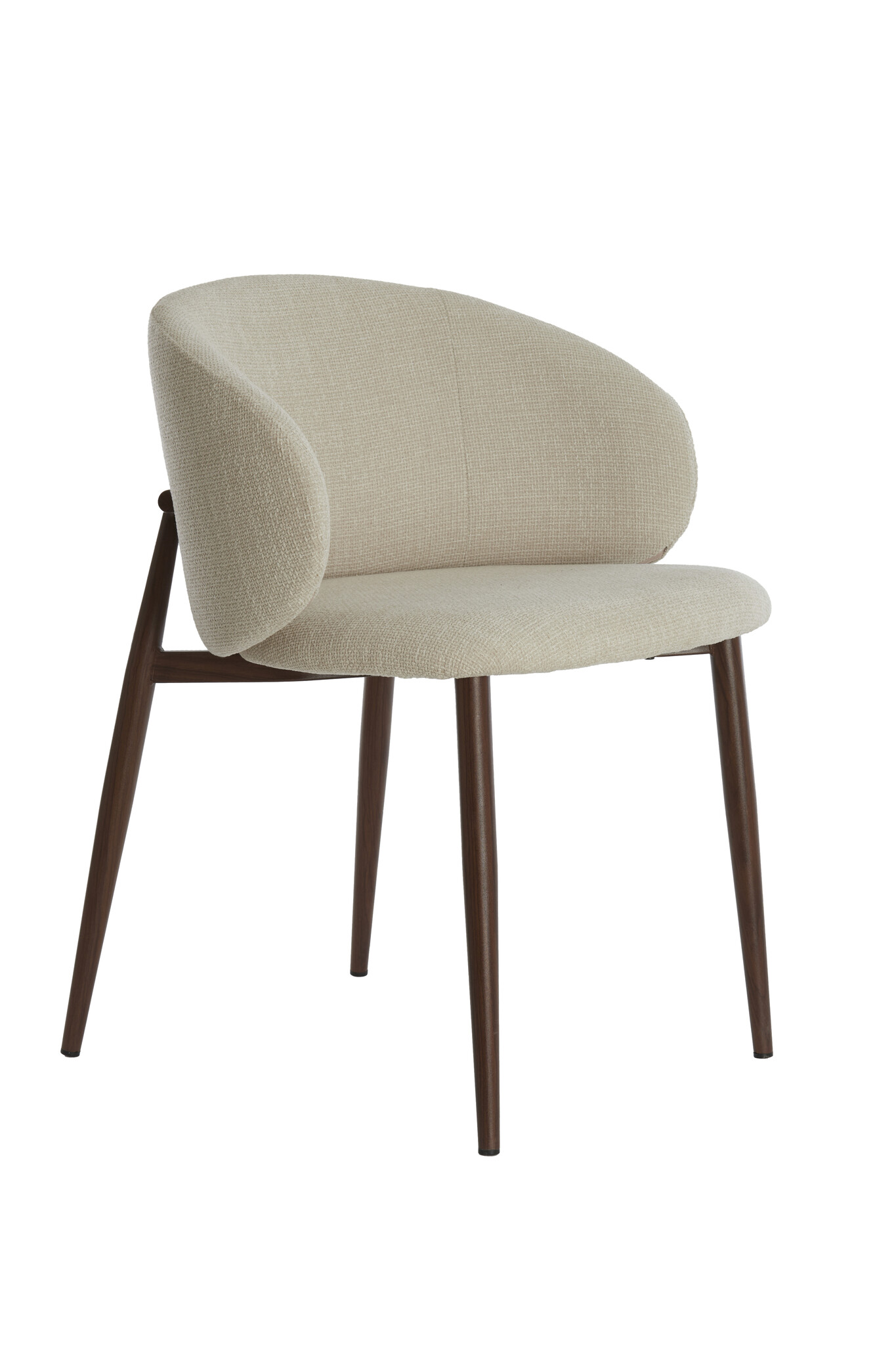 Light & Living - Eetkamerstoel ALUKO - 56x57x74cm - Wit - Set van 2