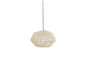 Light & Living - Hanglamp DEYA - Ø40x24cm - Wit